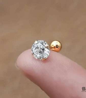 Set Cubic Zirconia Stud Earrings