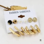 6 Differ Ear Hoops Pair