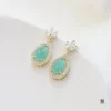 Crystal Drop Earrings Pair