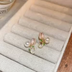 Rose Ear Tops Pair