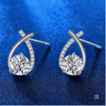 Elegant Teardrop Stud Earrings