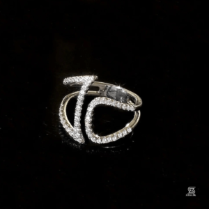 Silver Loop Ring Adjustable