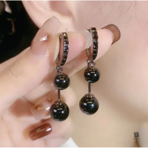 Double Boll Hoops Pair