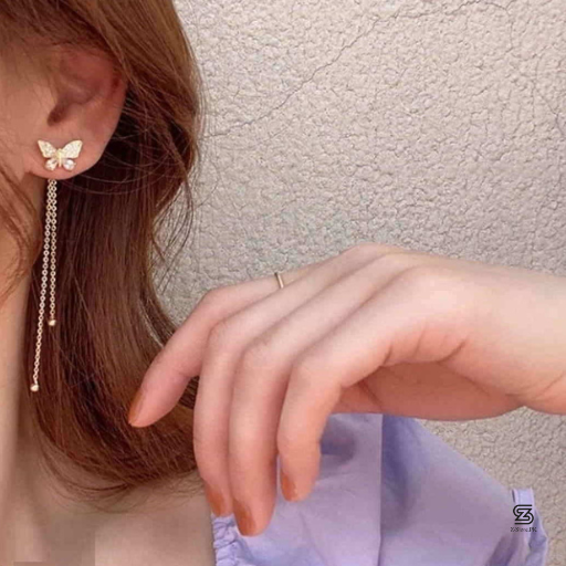 Untitled Butterfly Drop Earrings