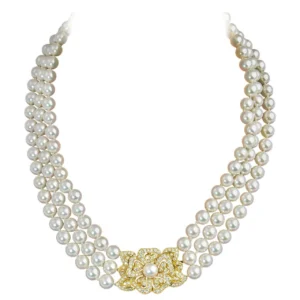 Multi-Strand Artificial Pearl Necklaces 